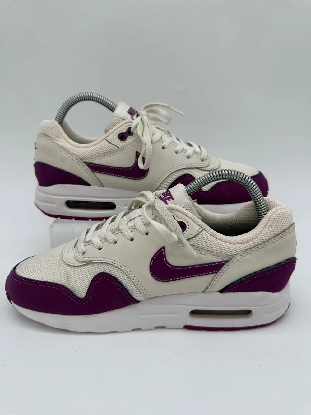 Nike Air Max 1 GS 'White Viotech' Youth Size 6